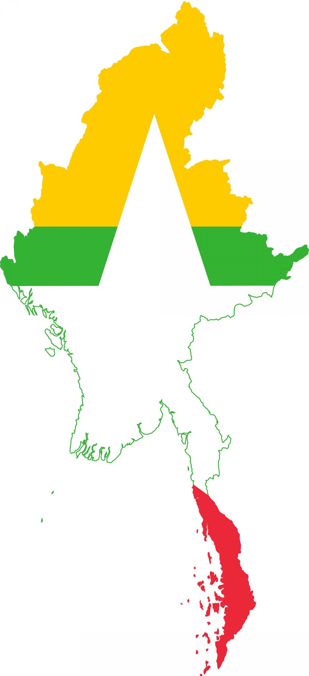 Карта логотип Мьянма 