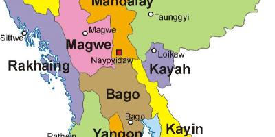 Мьянма карта фото