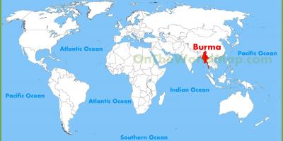 Расположение Бирма на карте