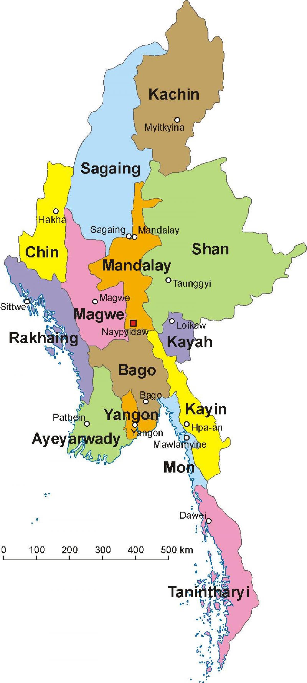 Мьянма карта фото
