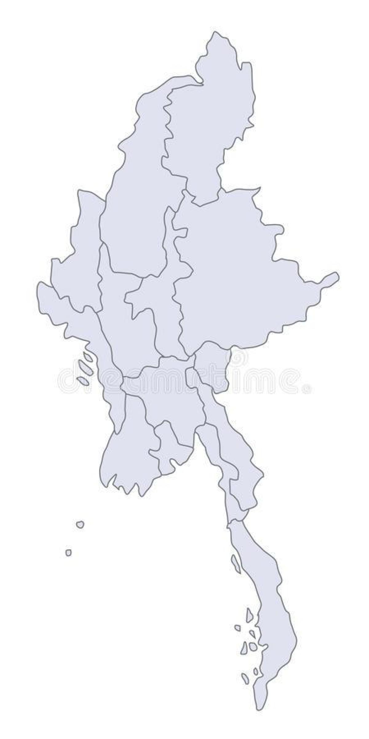 мьянма на карте мира